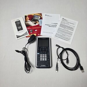 Texas Instruments TI-Nspire CX Graphing Calculator w/ Charger Cover TESTED READ